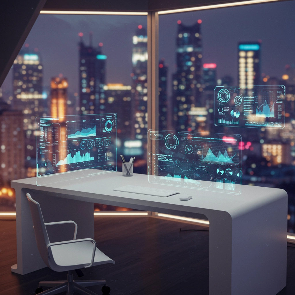 Futuristic Minimalist Workspace