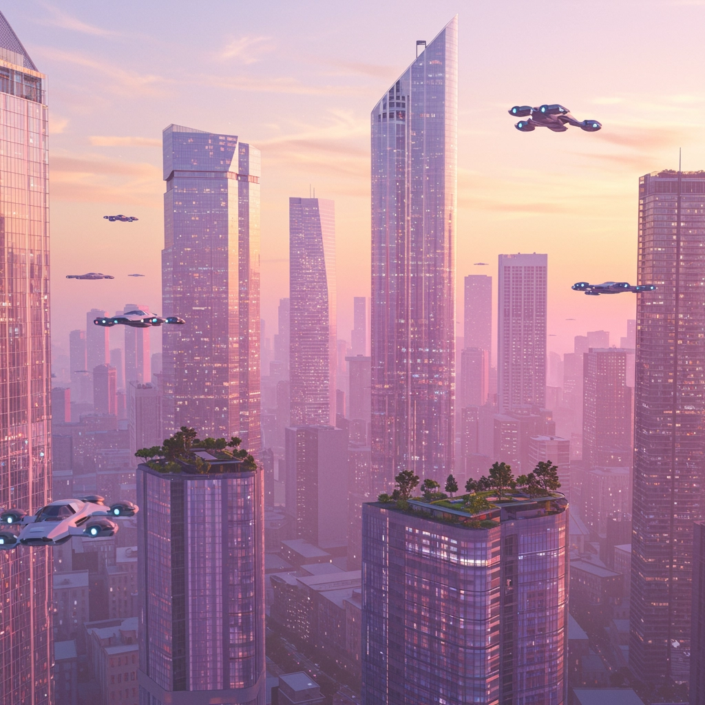 Prismatic Sunset Metropolis