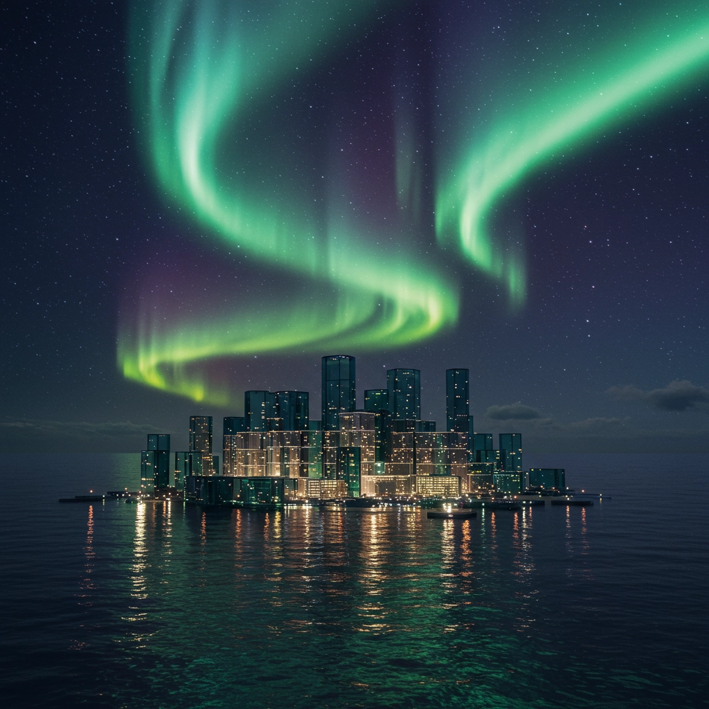 Floating Surreal Cityscape