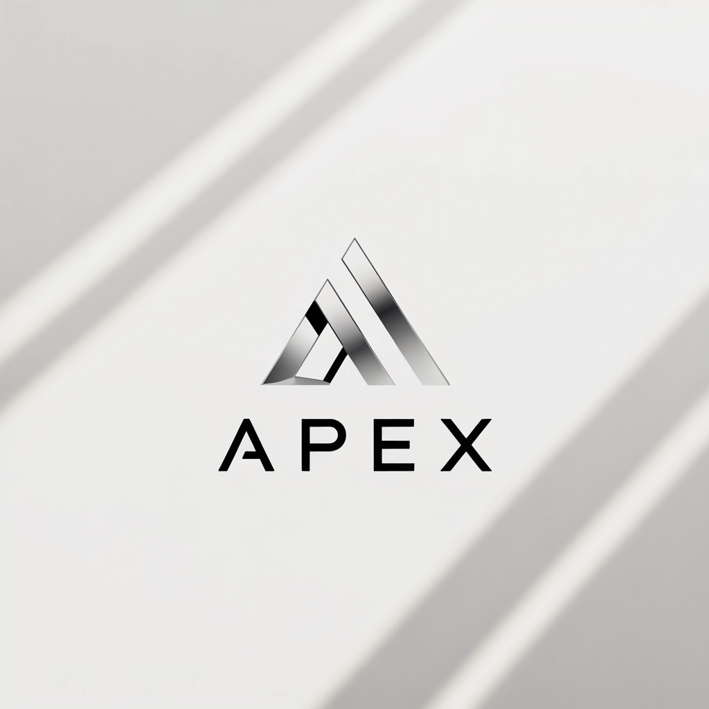 An abstract, sharp-edged minimalist corporate logo