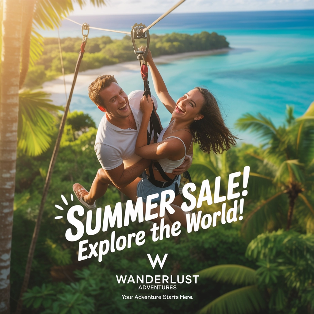 Travel Summer Sale Google Ad Visual