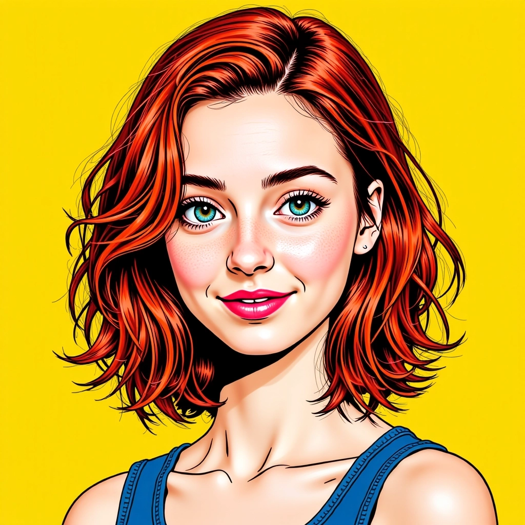 AI-generated billede Illustreret Pop AI-billedgenerator