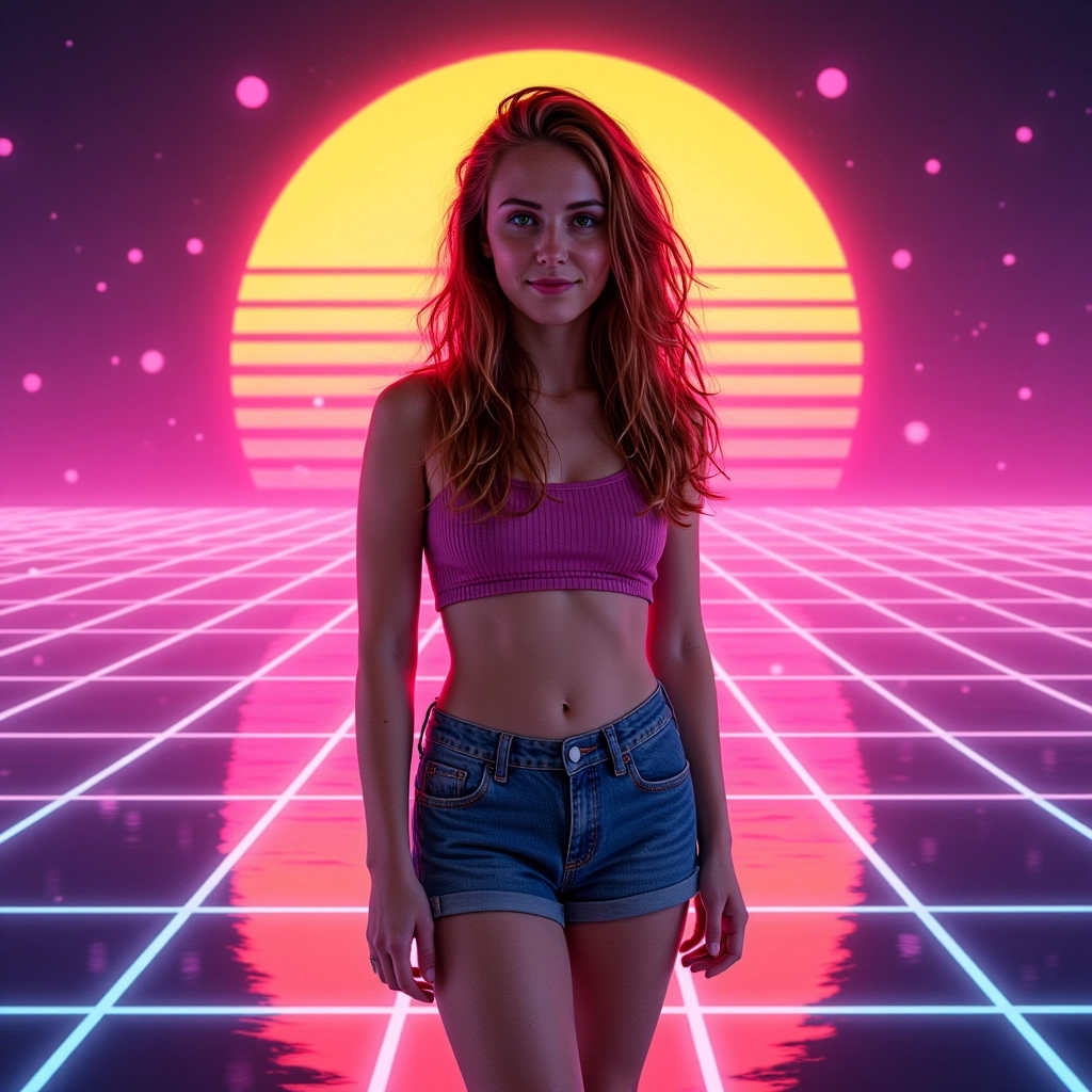 AI-generated attēls Retrovīva AI attēlu ģenerators