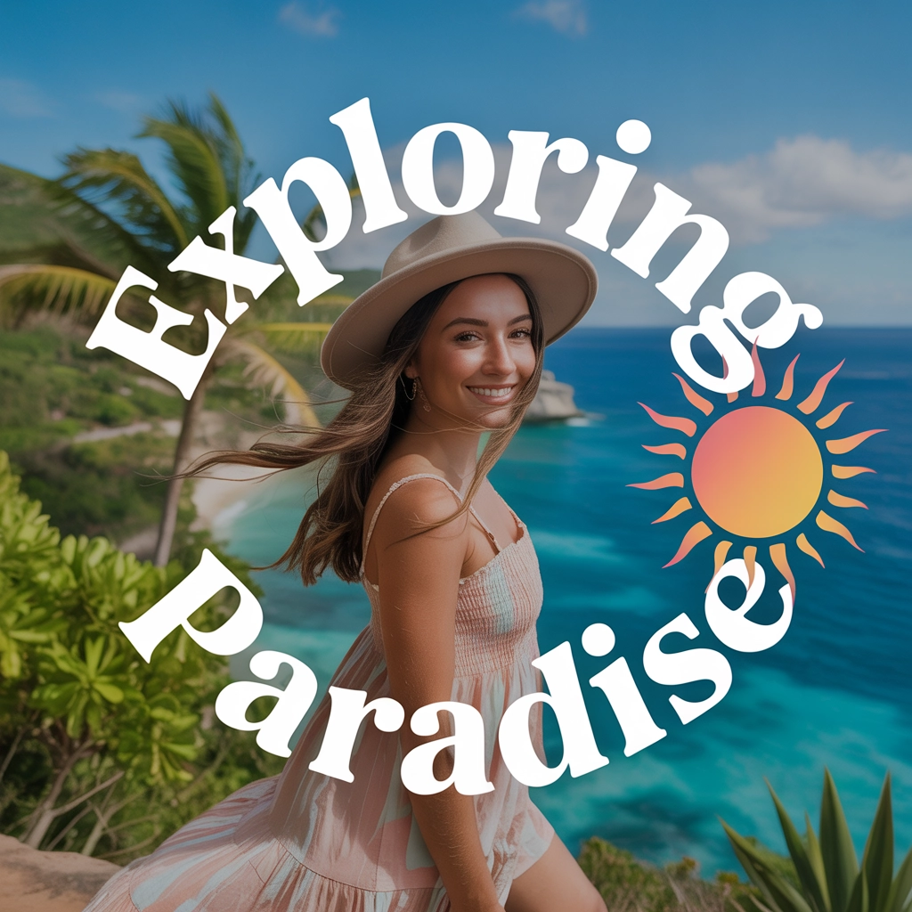 TikTok travel vlog thumbnail