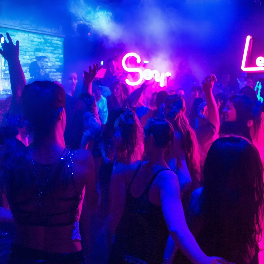 Nightlife and Club Scene for Event Posters