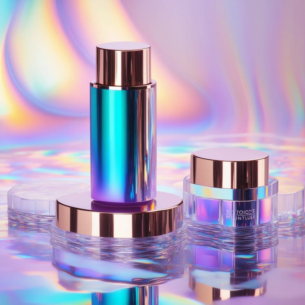 Product Advertising – Iridescent Cosmetic Packaging
