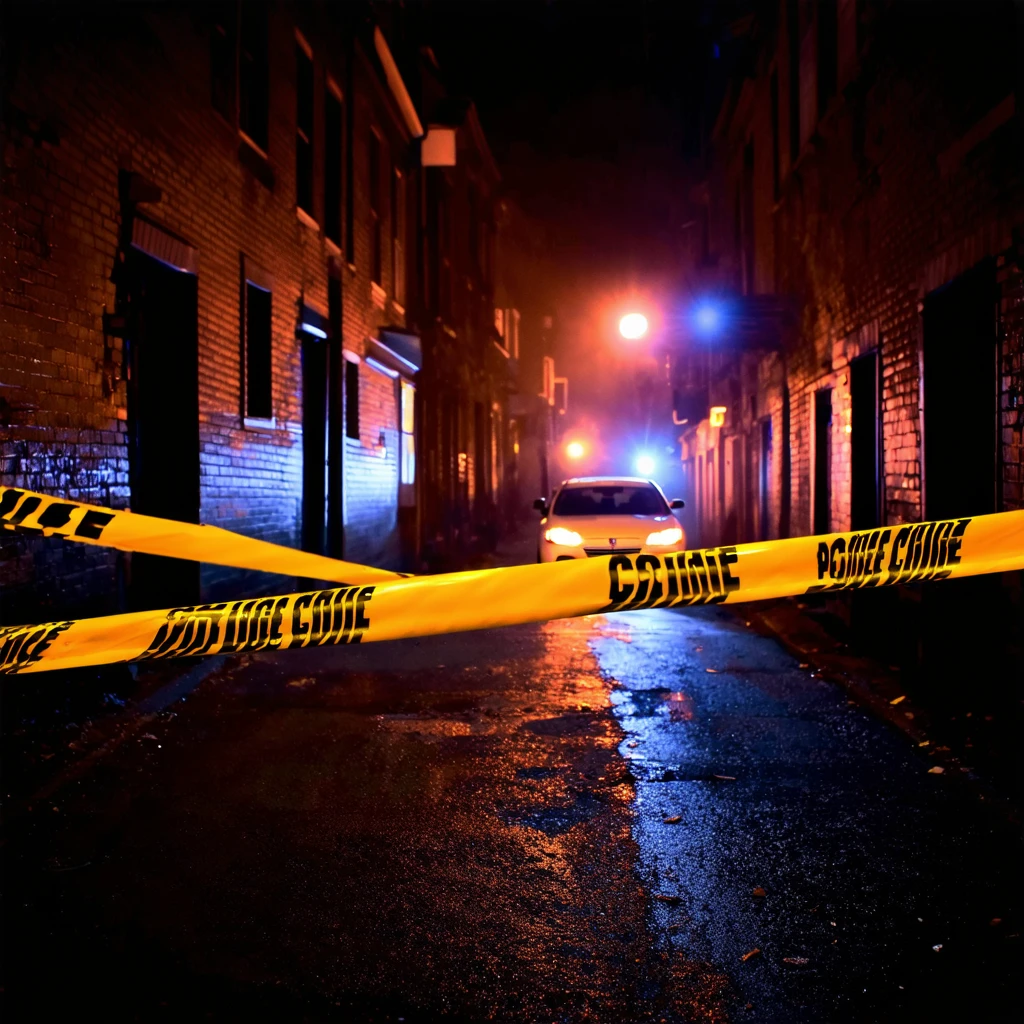 Suspenseful Crime Scene
