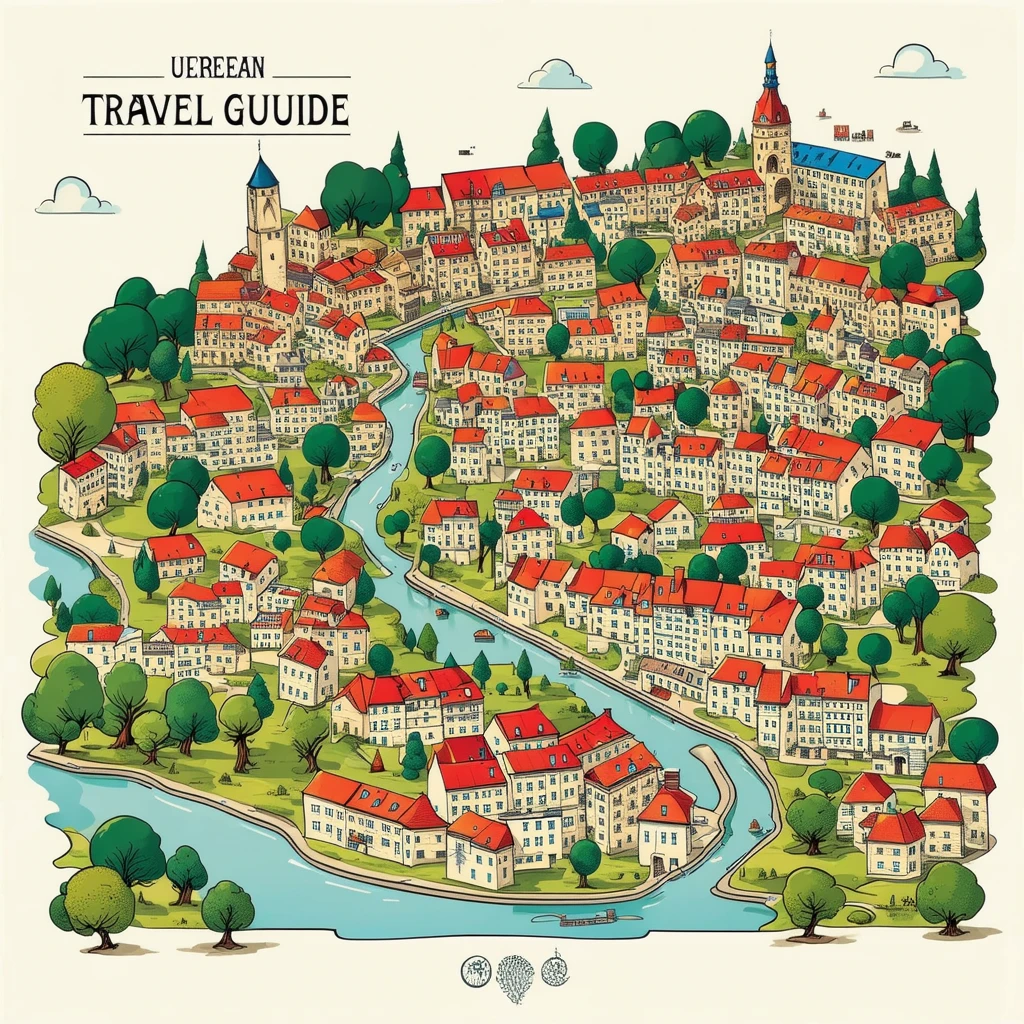 Illustrated Map for Travel Guide