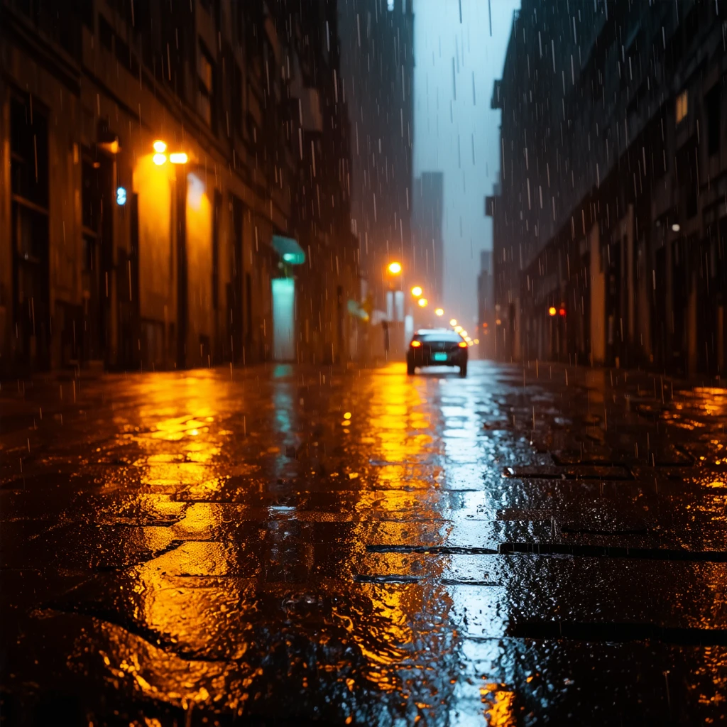 Moody Urban Nightscape