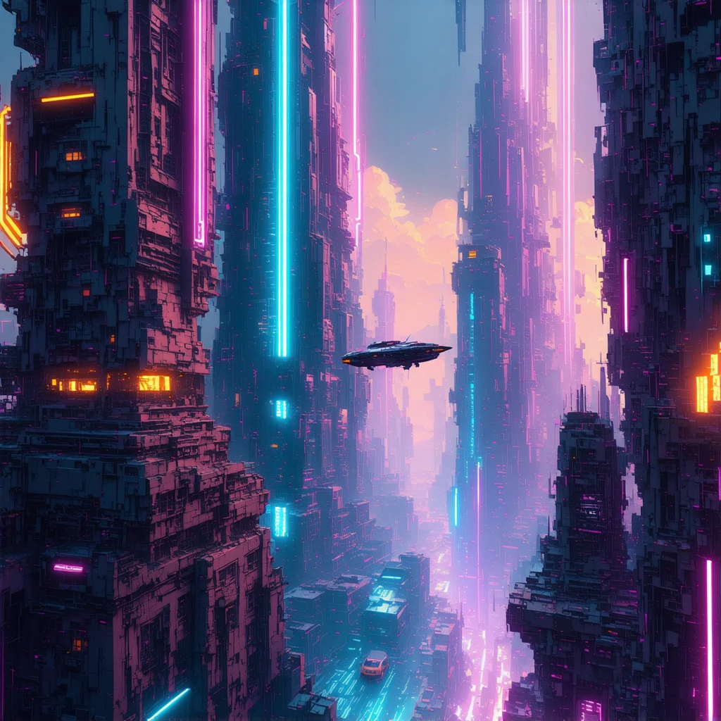 Futuristic Cityscape Concept Art