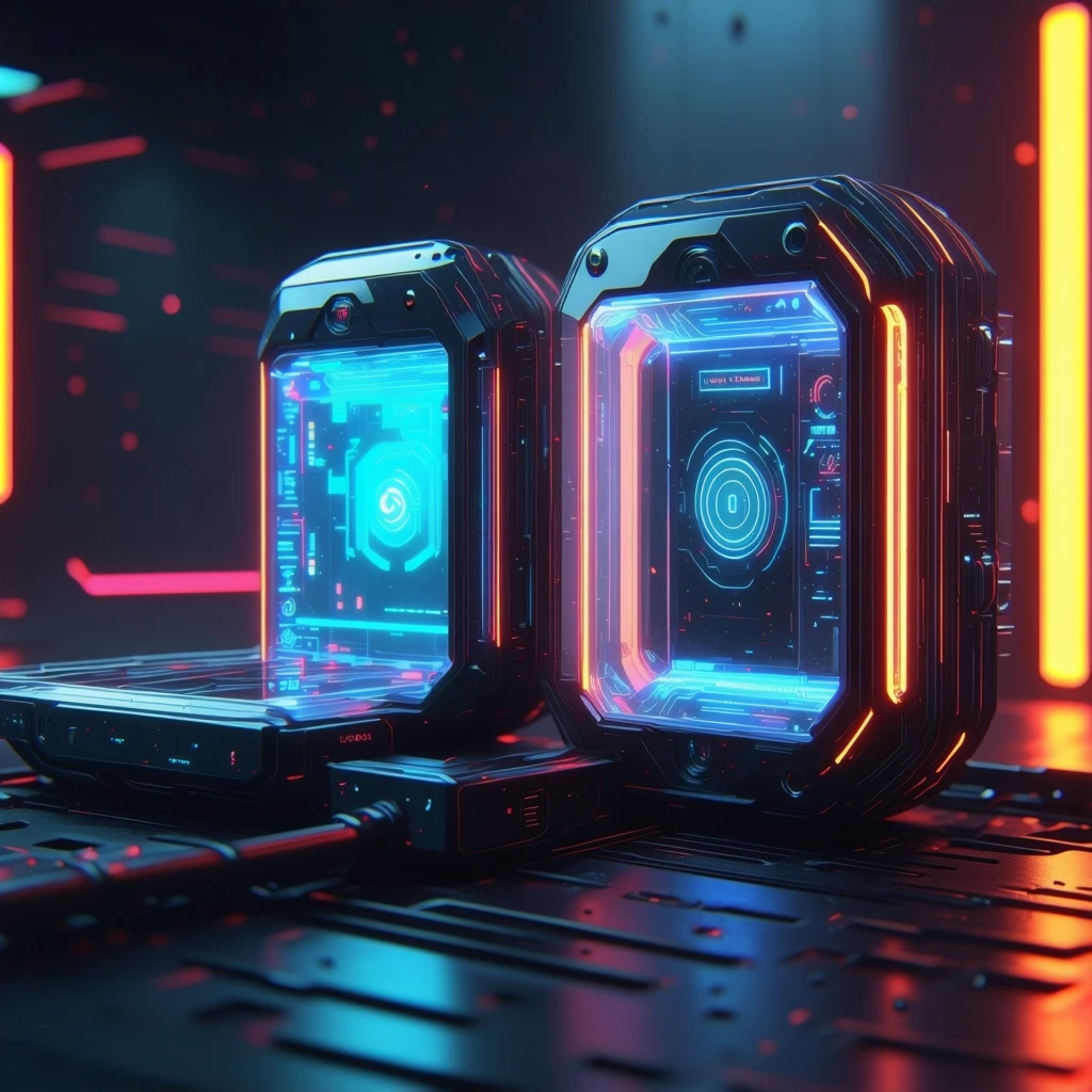 Futuristic Gadget Visualization