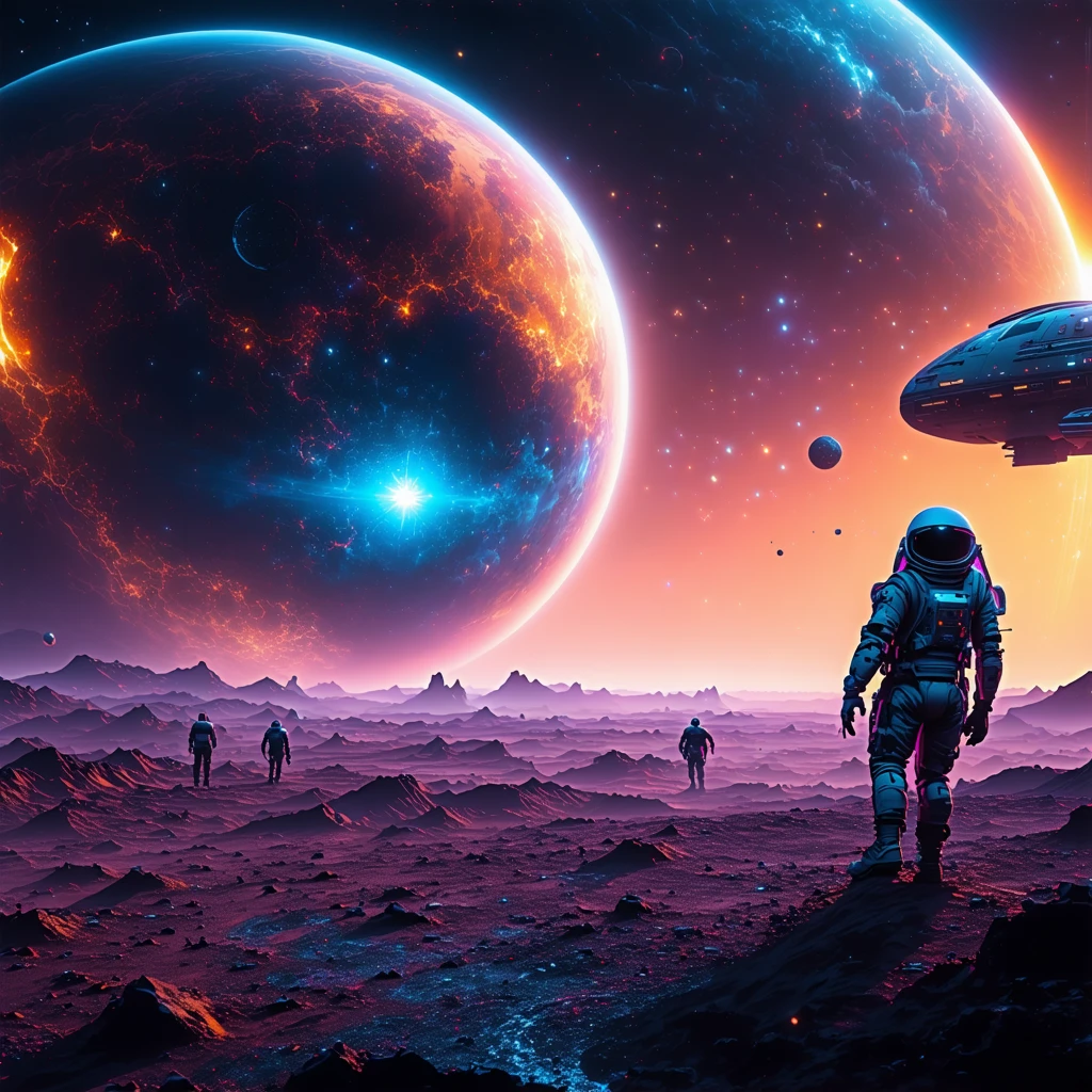 Space Exploration Scene