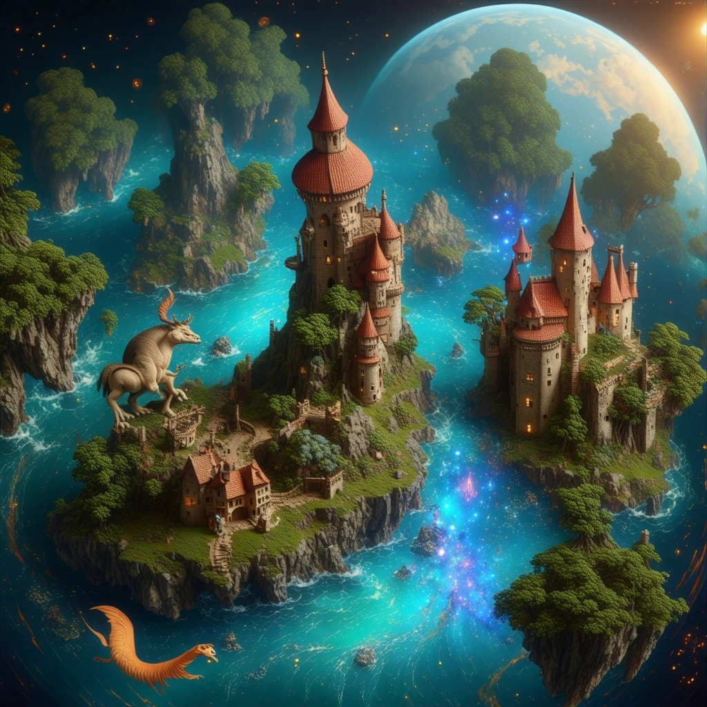 Fantasy World for Book Covers or Game Art