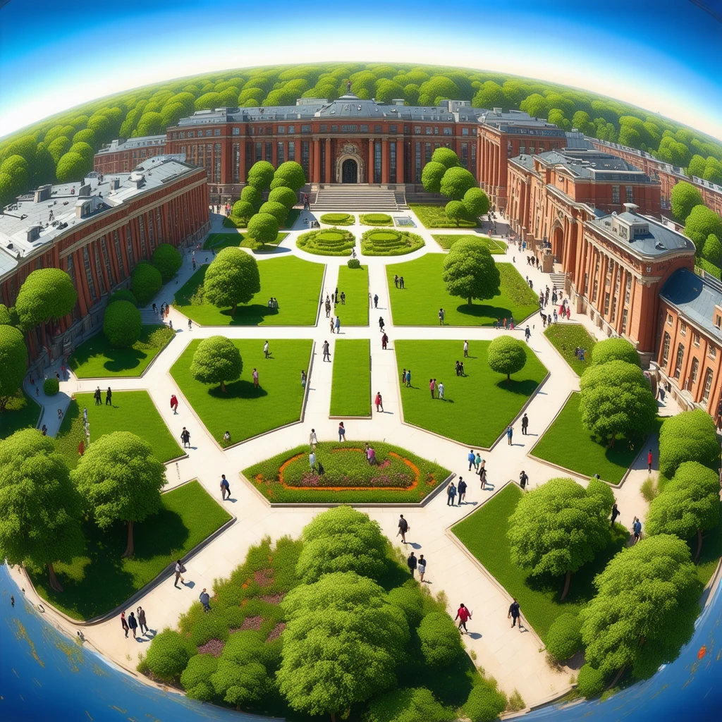 University Campus for Promotional Materials