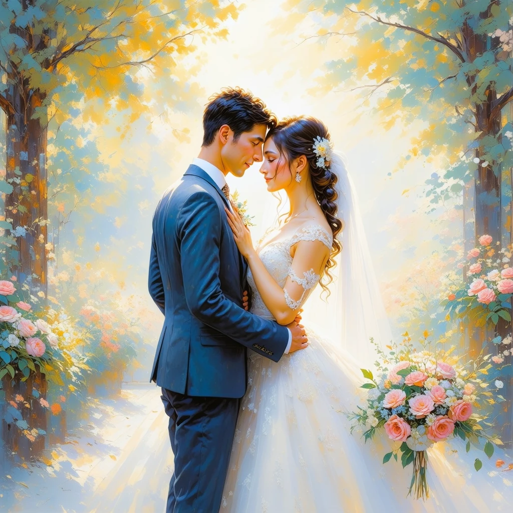Romantic Wedding Scene