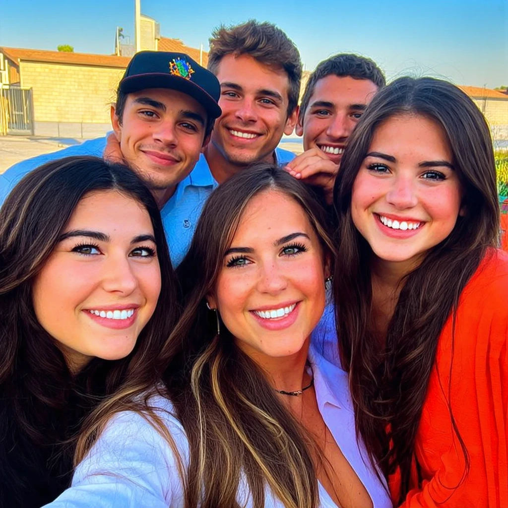Group Selfie or Casual Portrait