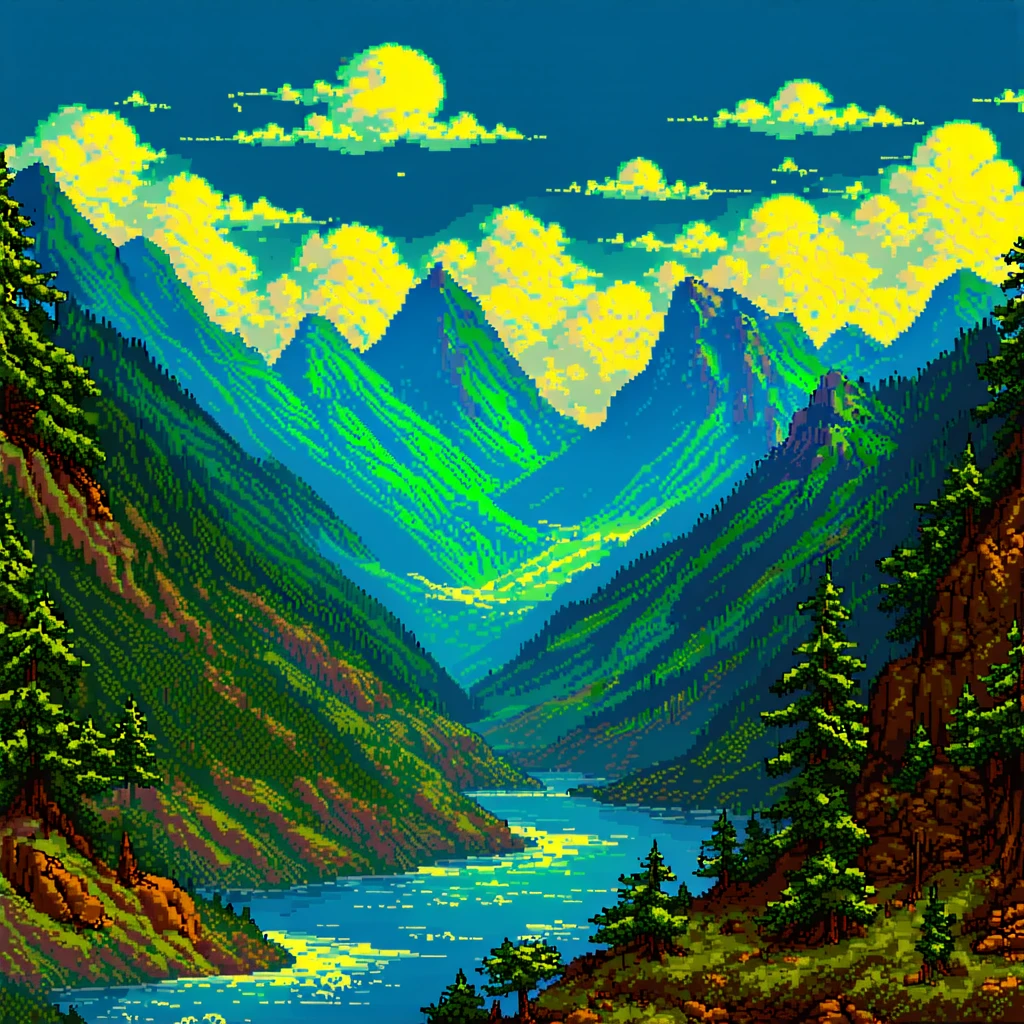 Fantasy Landscape for Game Backgrounds