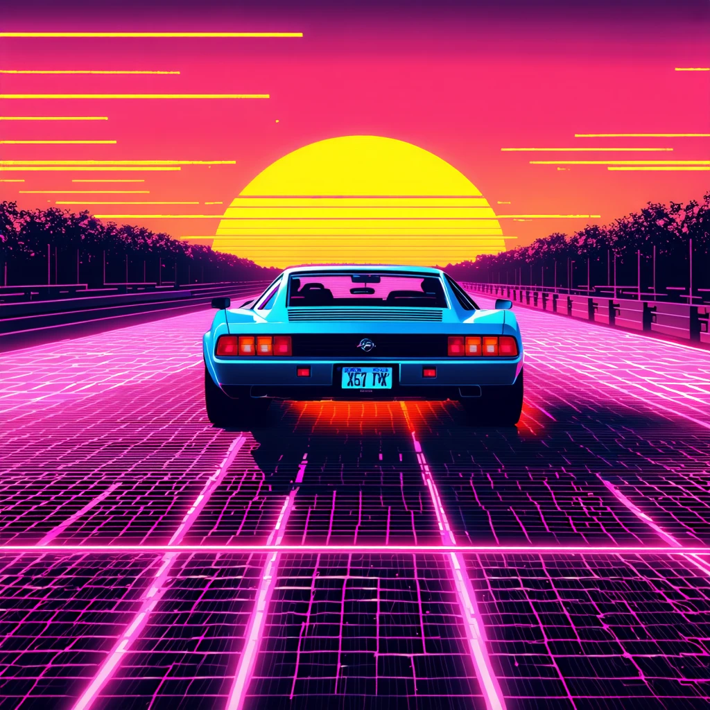 Retro Car Poster