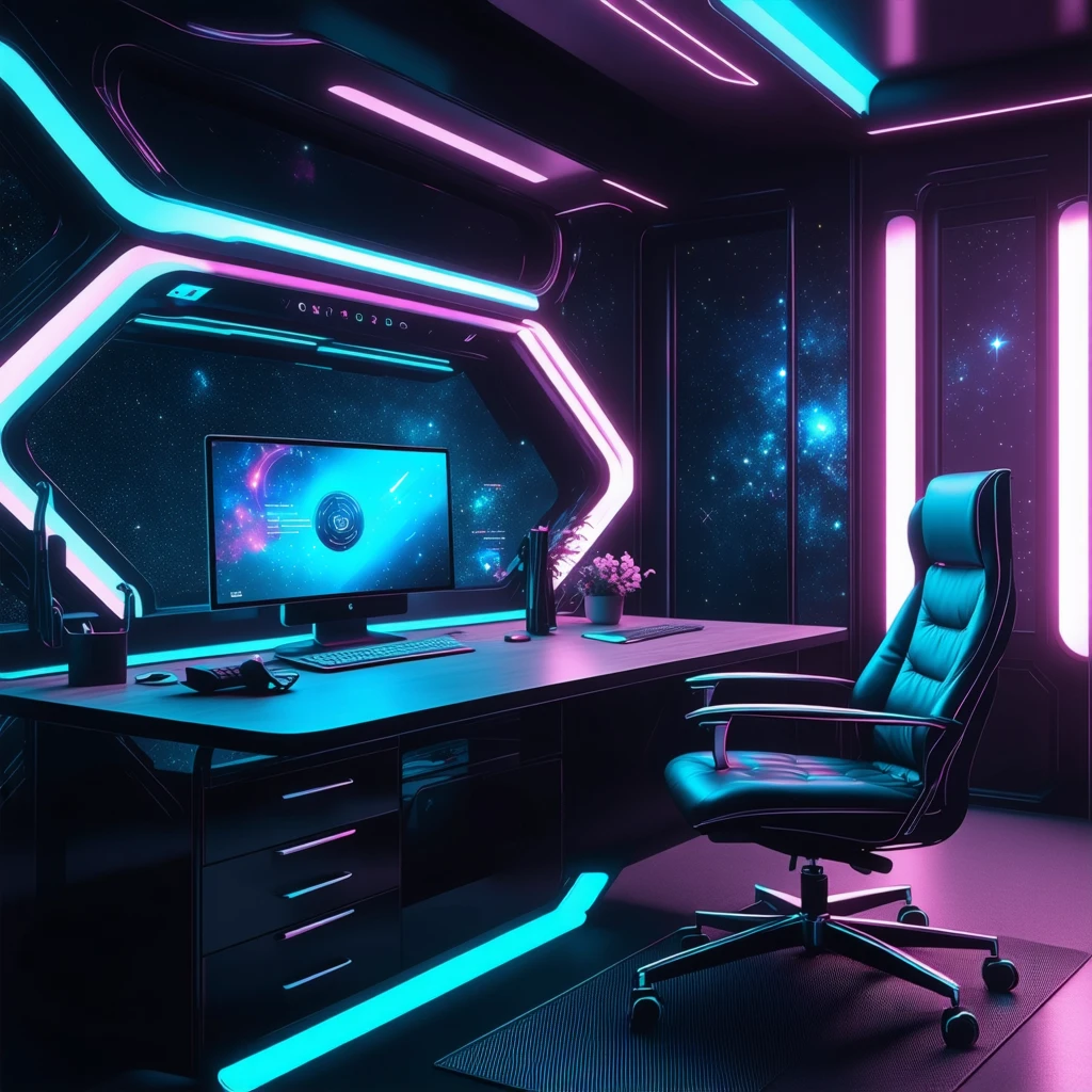 Futuristická domácí kancelář