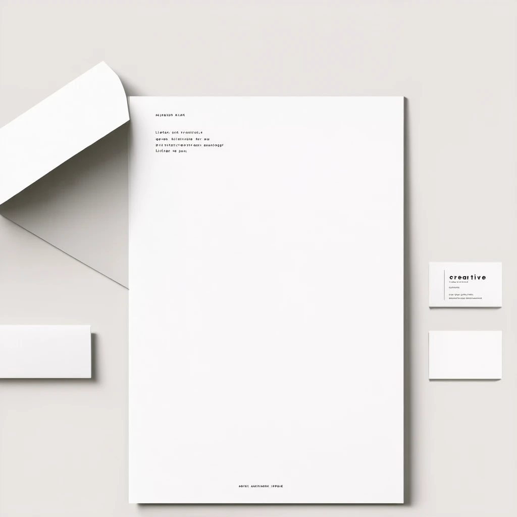 Minimalist Stationery Set for a Creative Agency