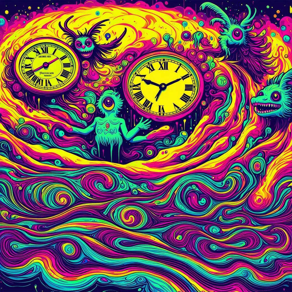 Ilustracja redakcyjna do artykułów o snach, halucynacjach lub zmienionych stanach świadomości